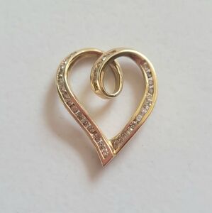 Diamond pendant  gold 10k